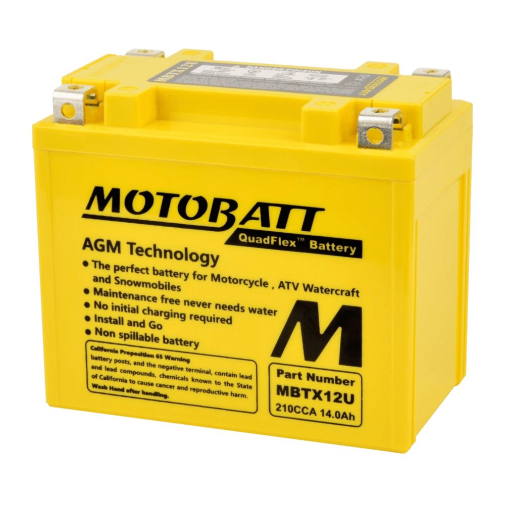 Motobatt MC-batteri 12 V 14 Ah MBTX12U