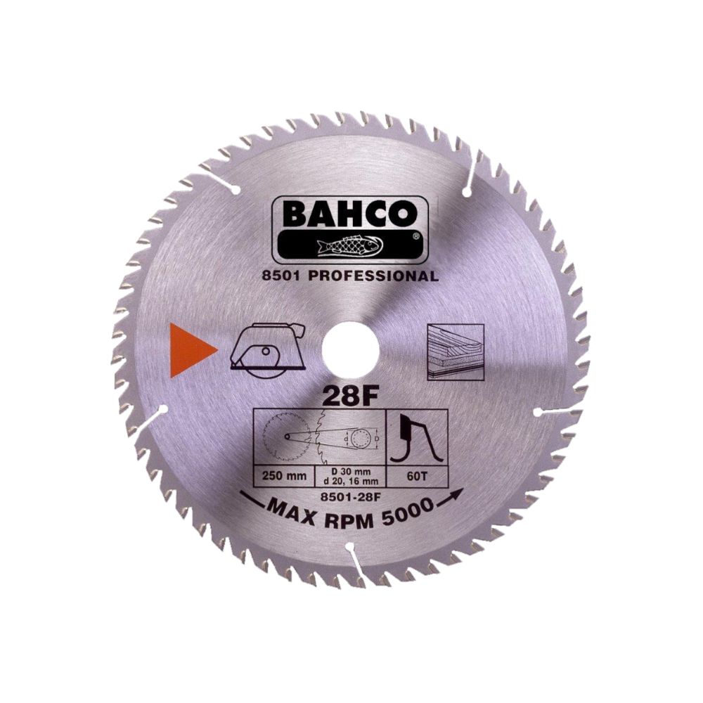 Bahco 8501-216-60SW ohut sirkkelinterä 60 hammasta 216 mm