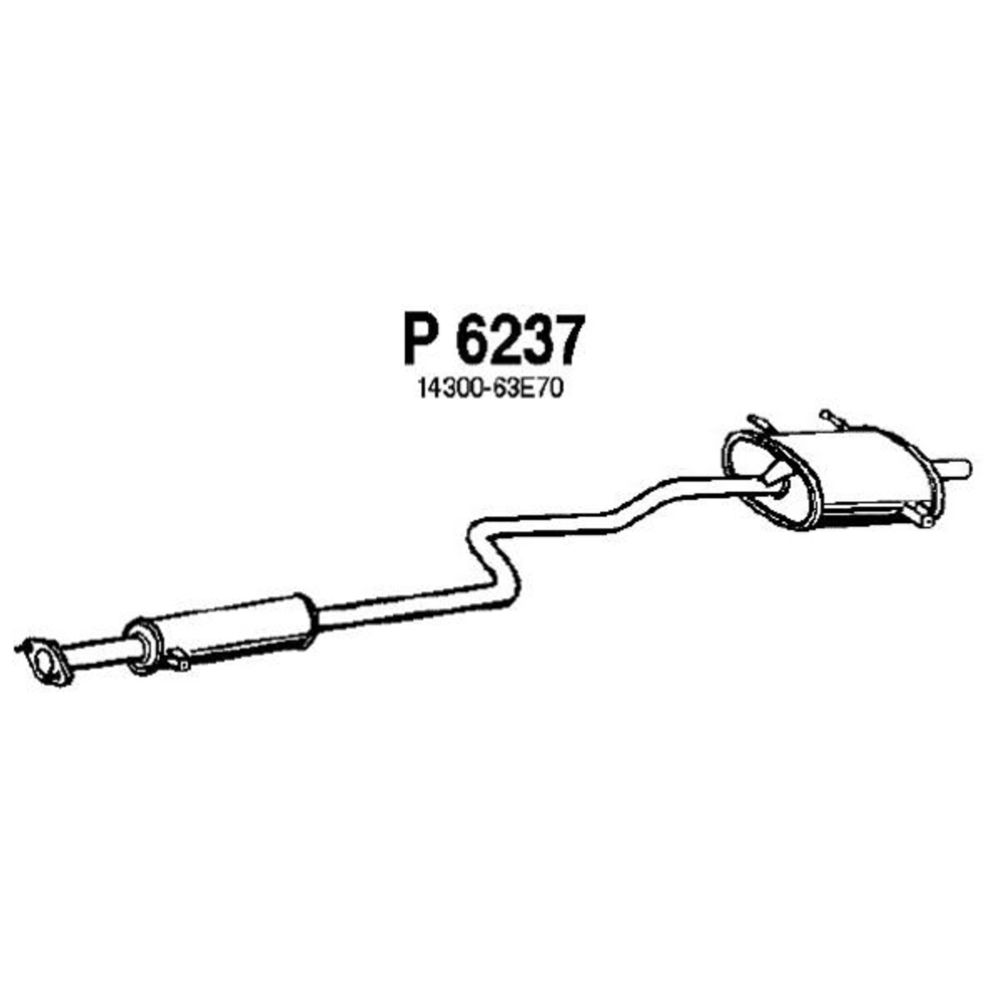 Takaäänenvaimentaja 14-6223