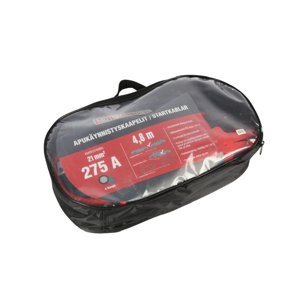 Motomaster apukäynnistyskaapelit 4,8 m / 21 mm² / 275 A