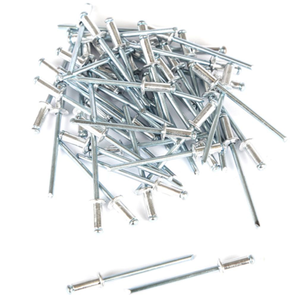 Rapid blindnit av aluminium, HQ 4,8 x 12 mm 50 st. + borr