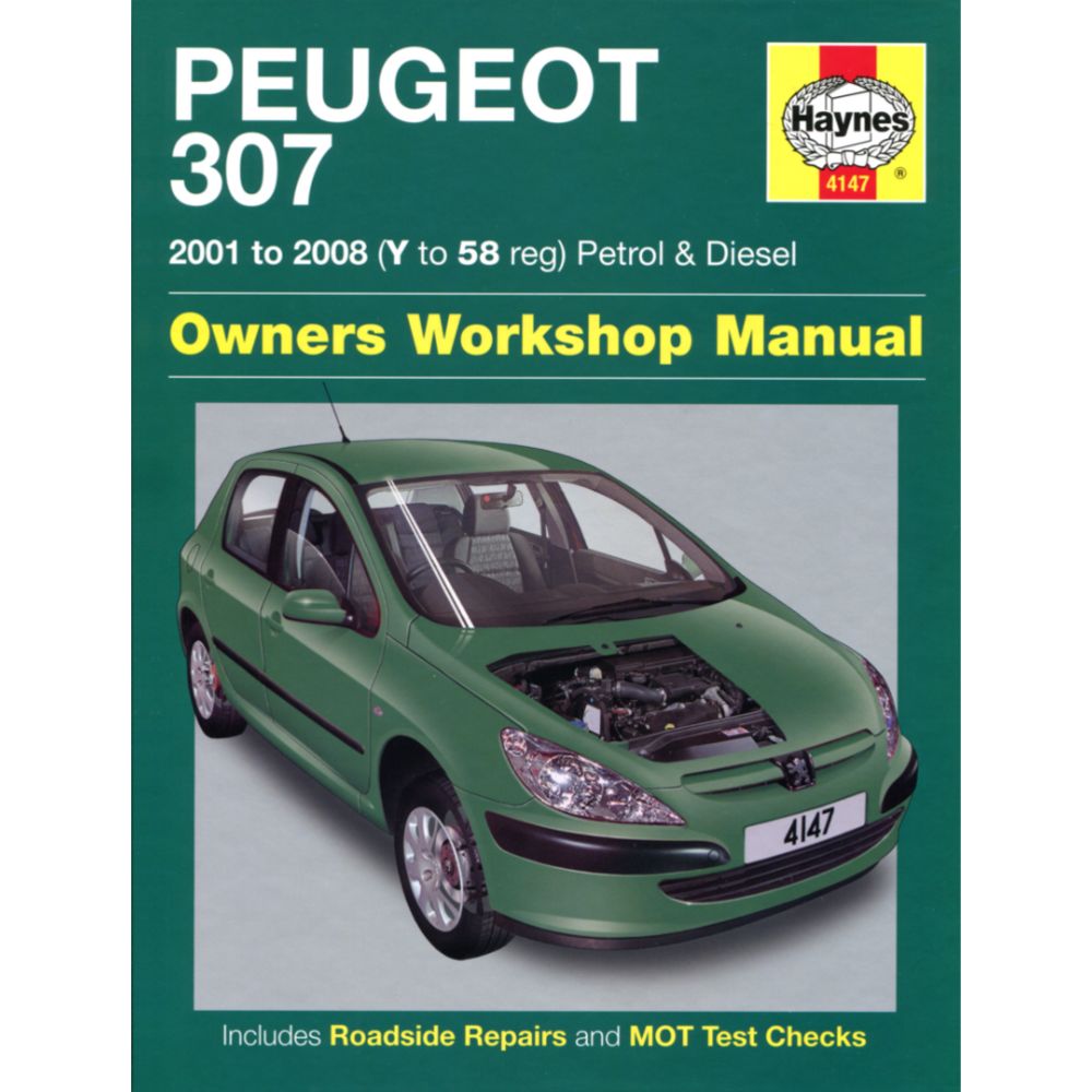 Korjausopas Peugeot 307 englanninkielinen