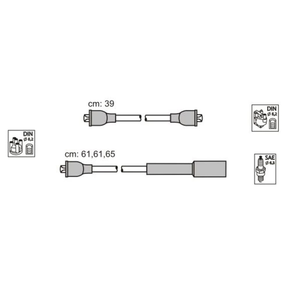 Süütejuhtmete komplekt 11-2264