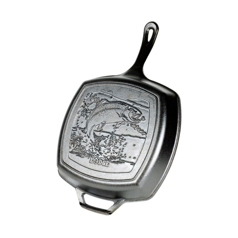 Lodge L8SGPWLFI Wildlife malmist grillpann 26 cm