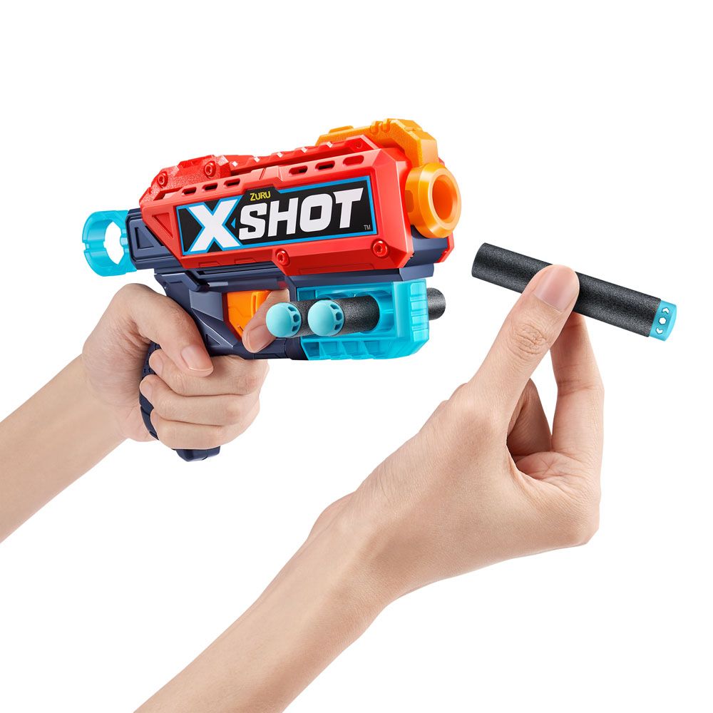 X-Shot Excel Kickback Blaster mängupüstol 2 tk, 8 noolt ja 6 purki