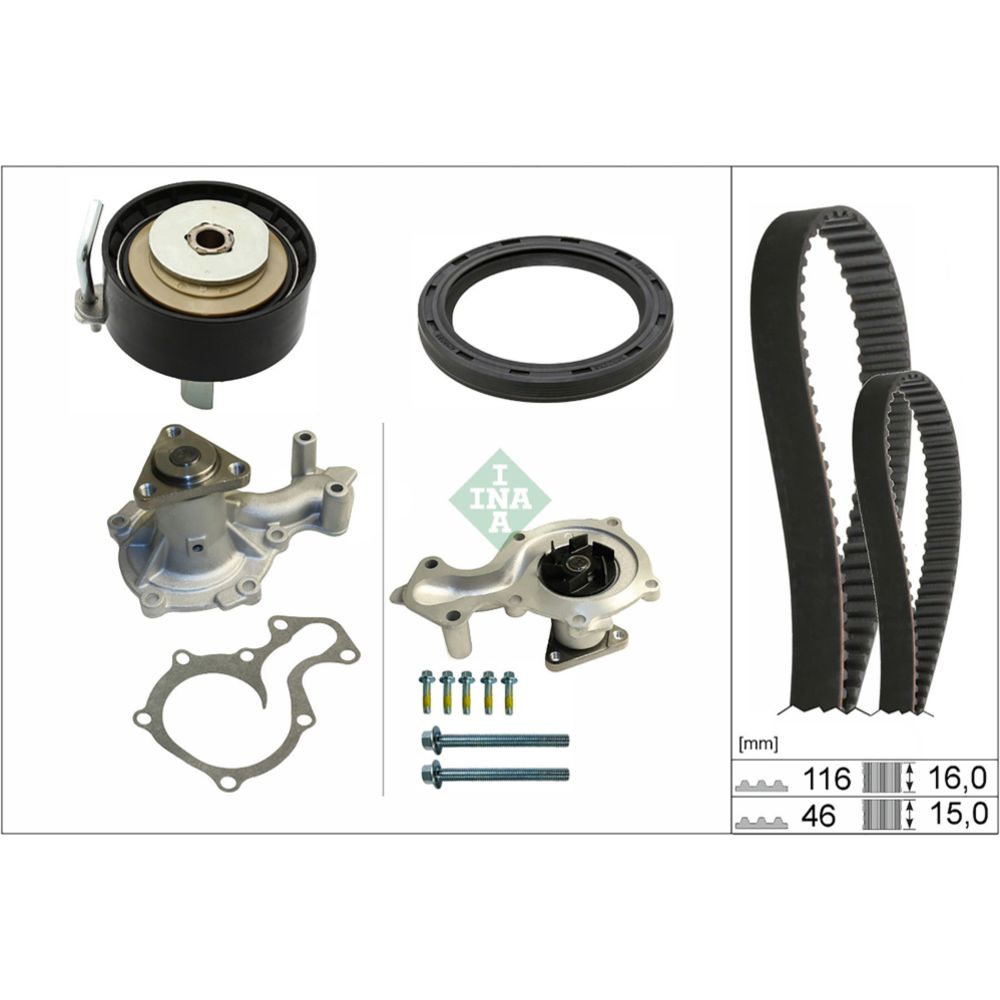 Vattenpump + kuggremssats 25-01368