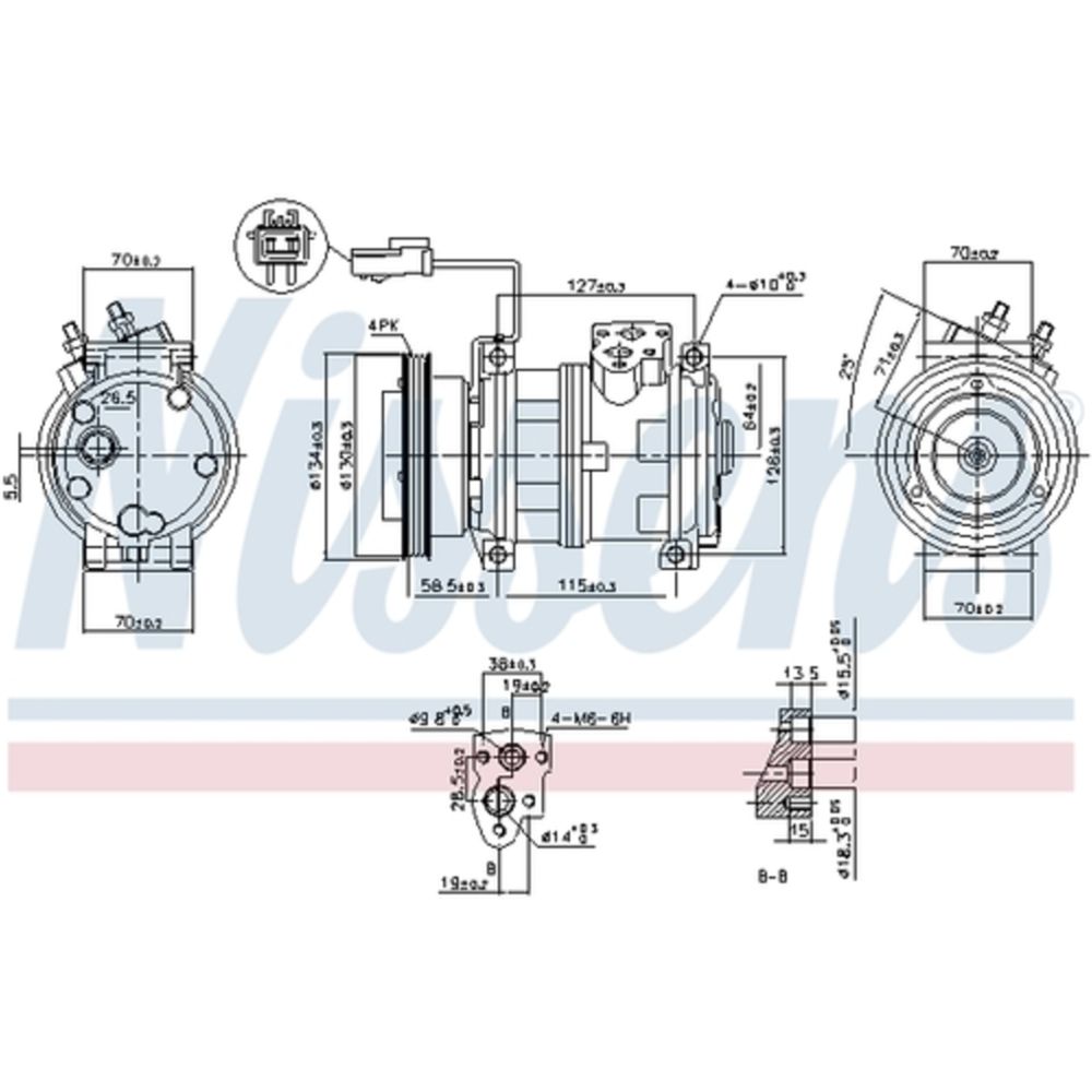 Ilmastointilaitteen kompressori 30-00362