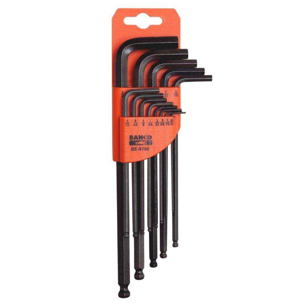 Bahco BE-9785 insexnyckelsats, tumstorlekar 0.050"-3/8" 13 delar