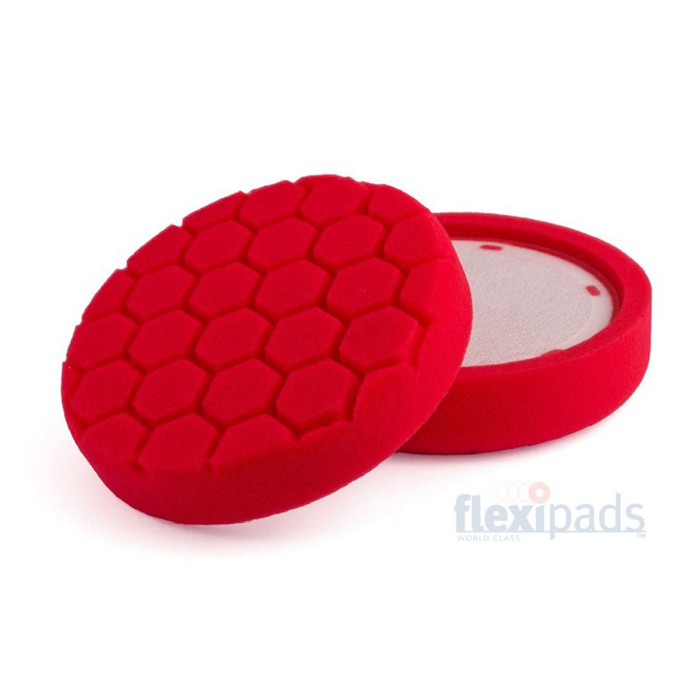 Flexipads PRO-Detail poleerimispadi, pehme, punane, ø 150 x 35 mm