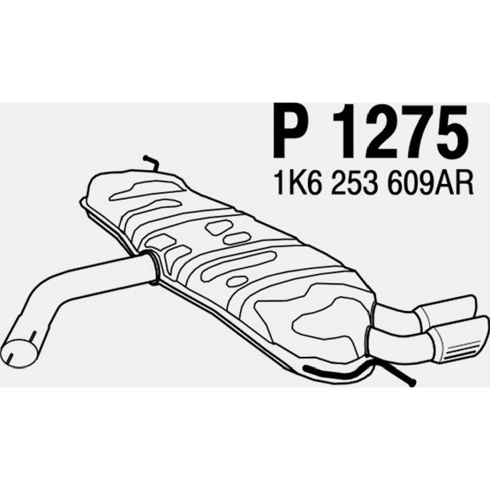 Bakre ljuddämpare 14-1268