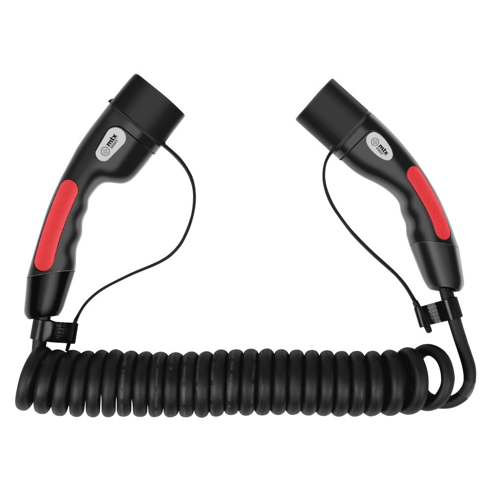 MTX Energy laddkabel för elbil spiral 11 kW 5 m