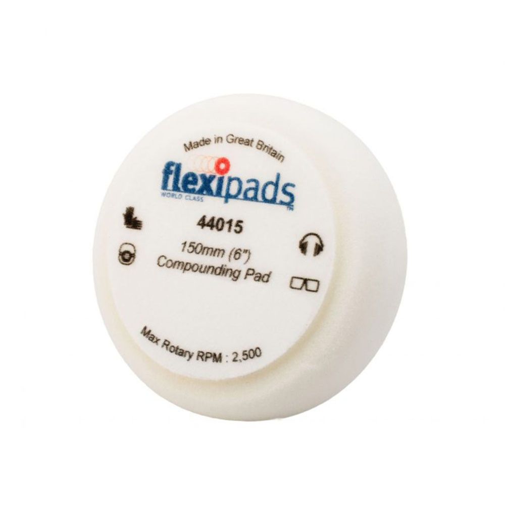 Flexipads polersvamp hård ø150 x 50 mm vit