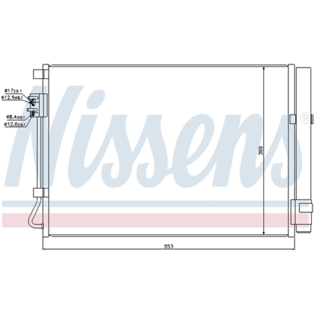Ilmastointilaitteen lauhdutin 30-00231