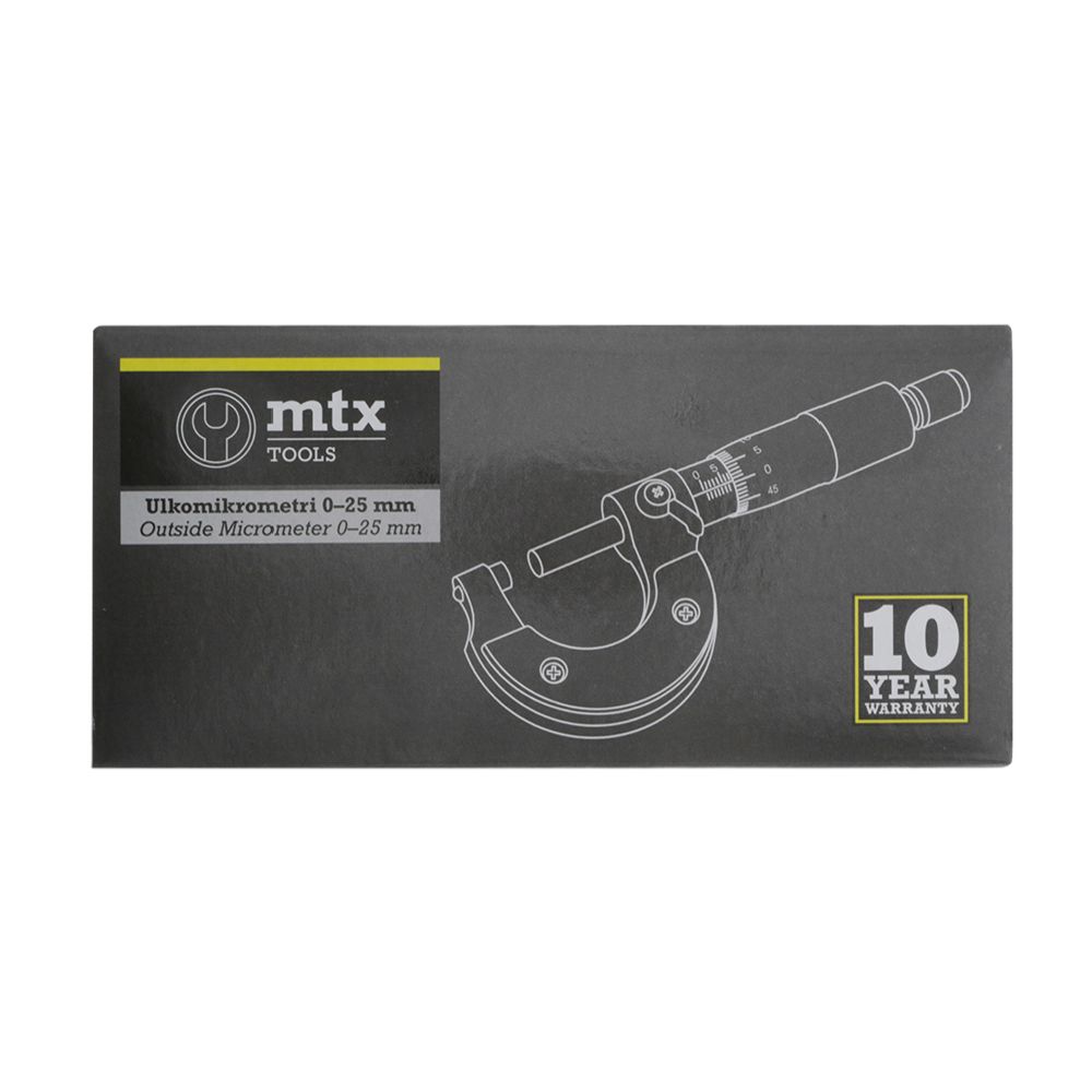 MTX Tools mikrometer yttre 0–25 mm