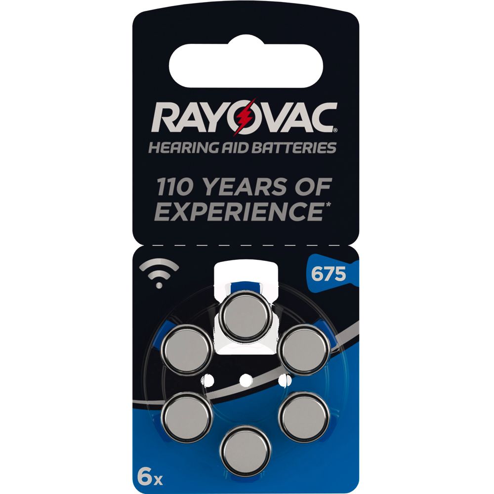 Rayovac 675 hörapparatsbatteri 24 st.