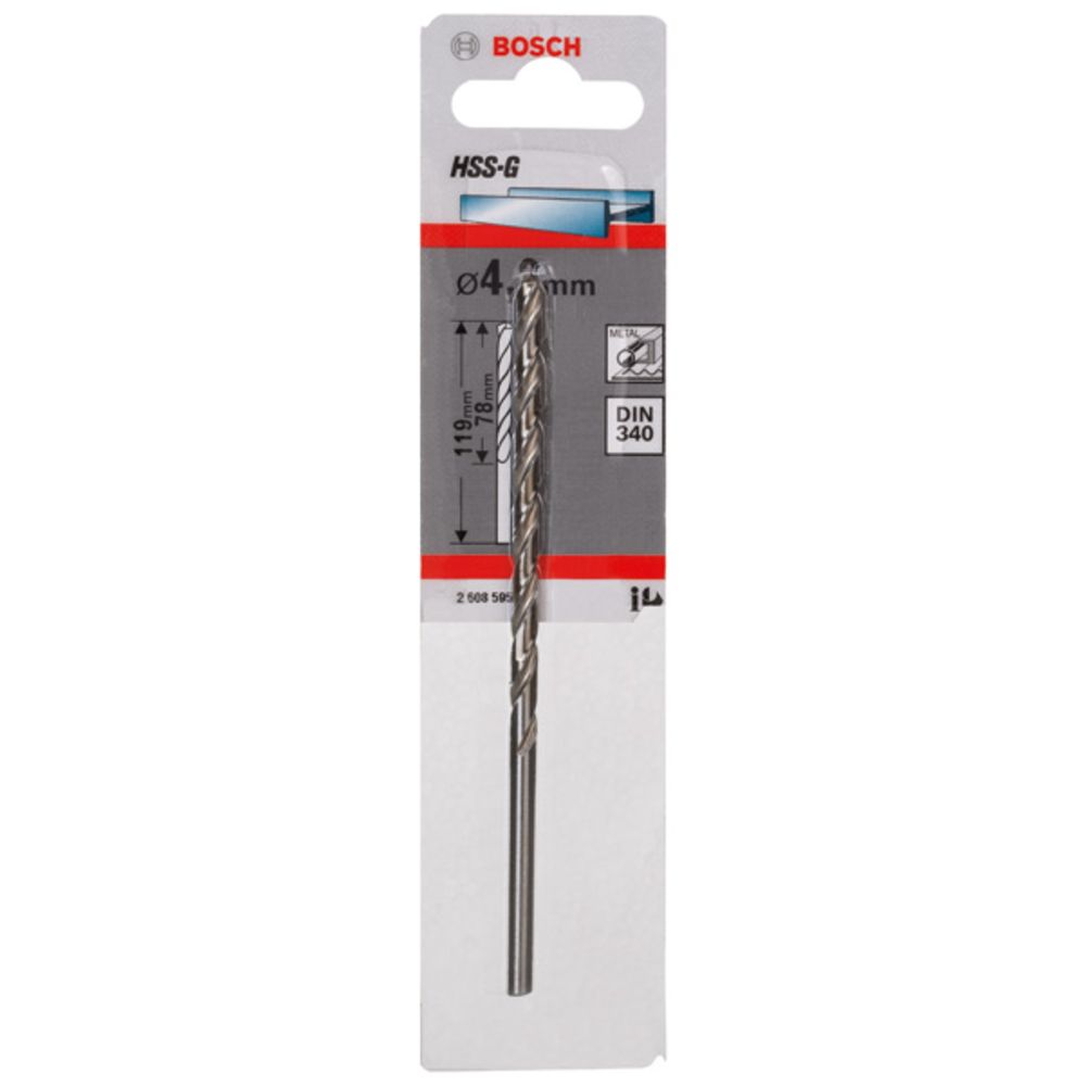 Bosch HSS G DIN 340 metalliporanterä 4,2 mm