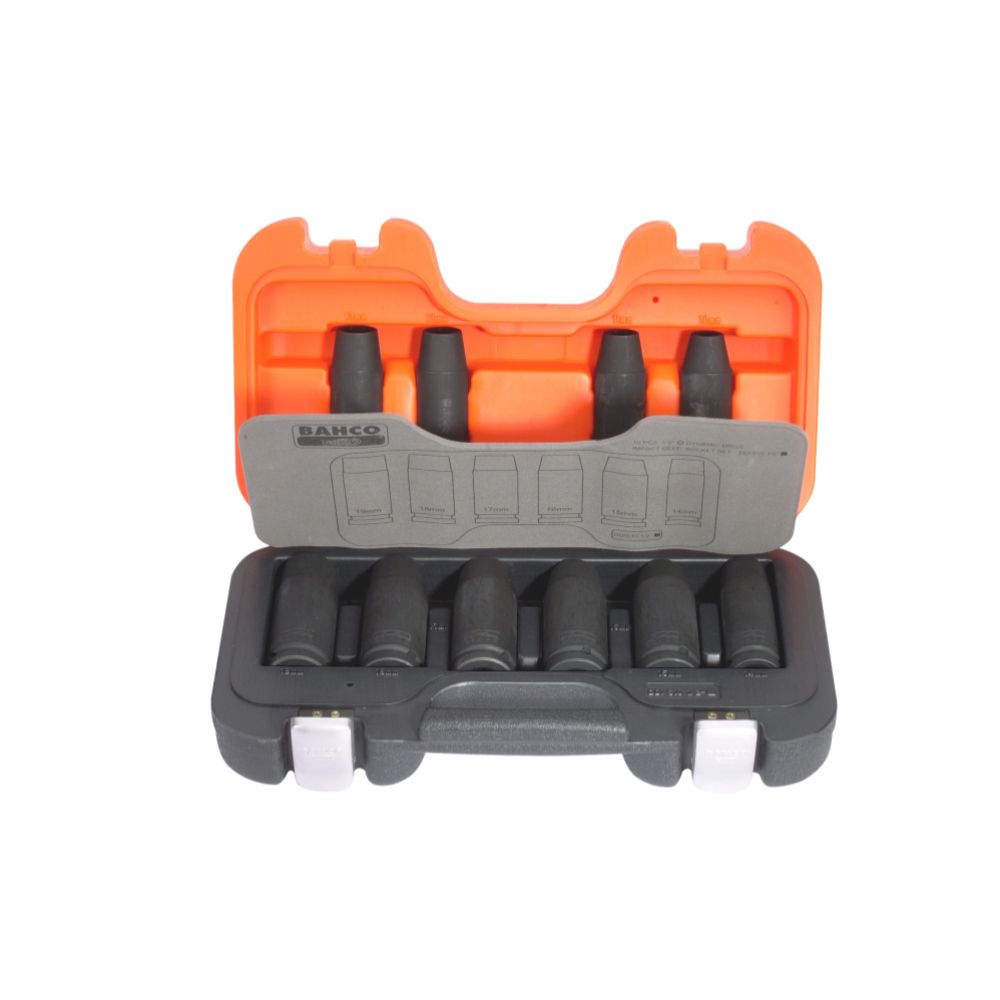 Bahco DD/S10 jõupadrunite komplekt pikk 1/2" 10-19 mm 10 osa