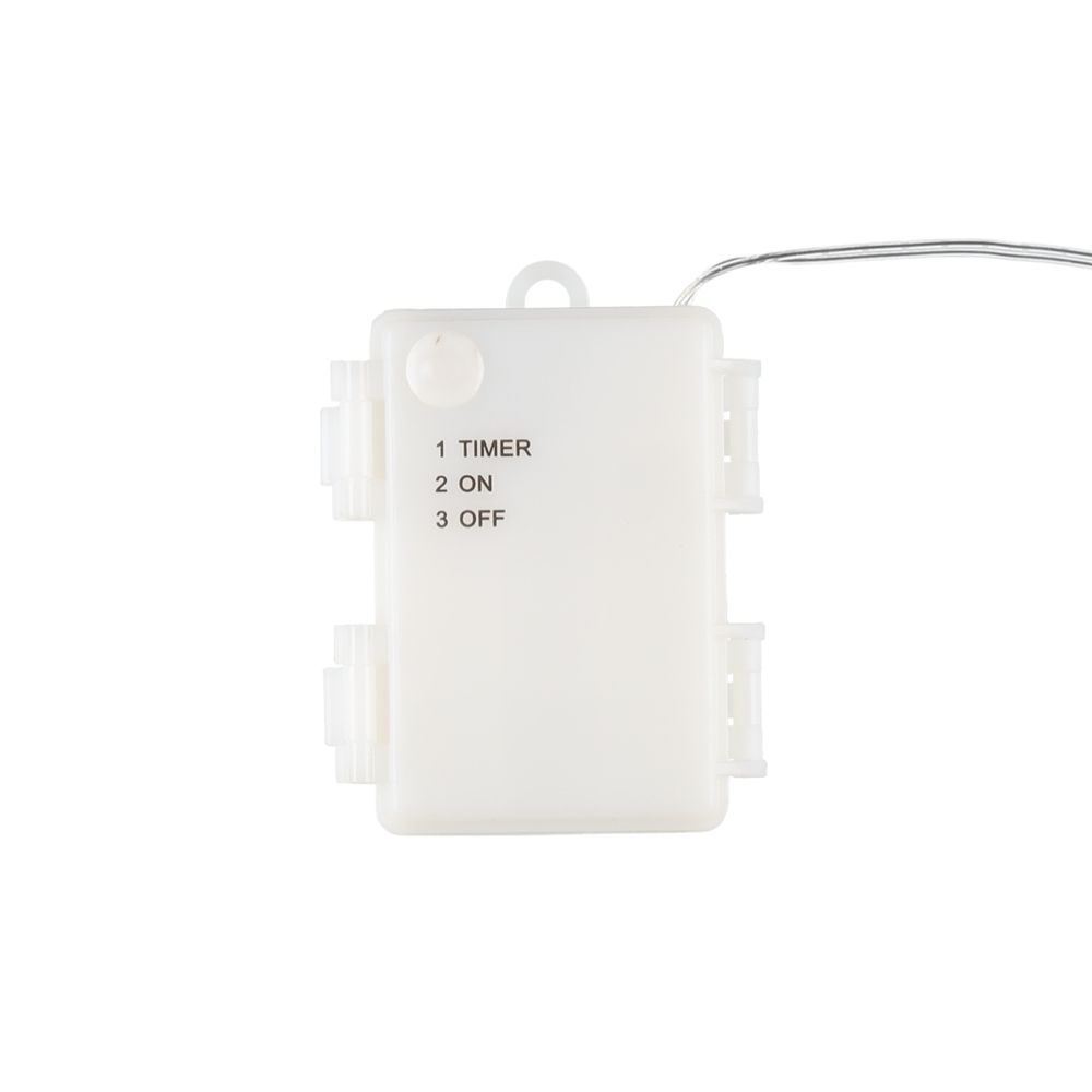 Finnlumor 100 micro-LED ljusslinga utomhus 3 x AA 10 m