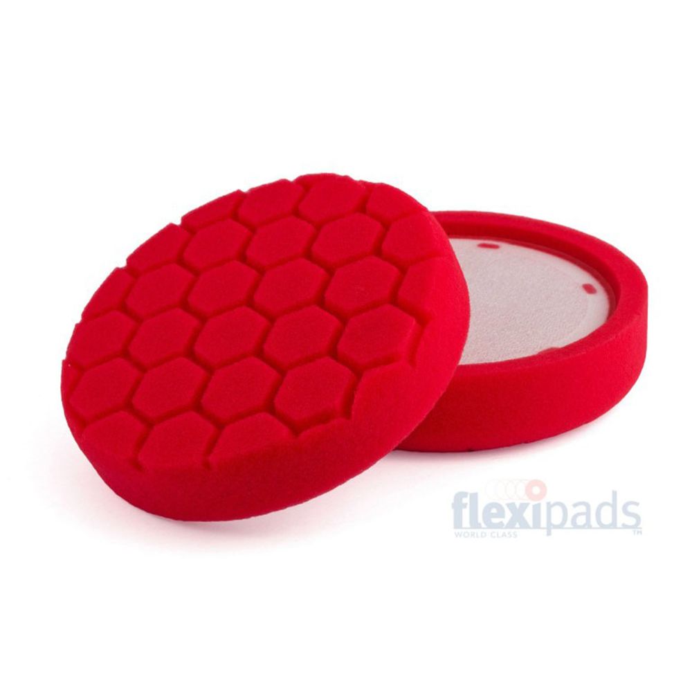 Flexipads PRO-Detail poleerimispadi, pehme, punane, ø 150 x 35 mm