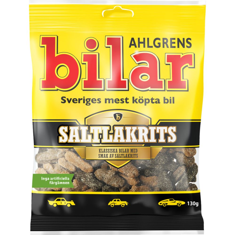 Ahlgrens Bilar Saltlakrits 130 g