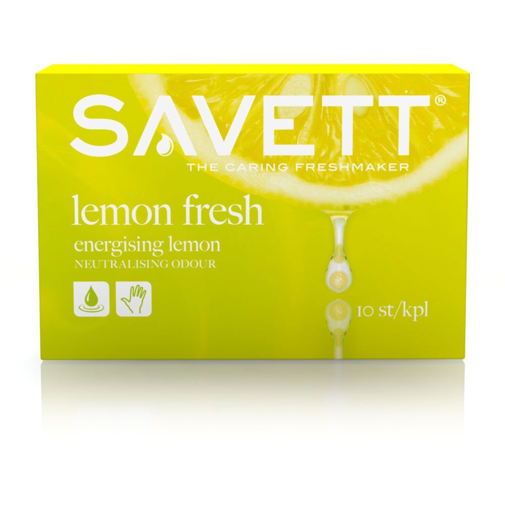 Savett 10kpl Lemon Fresh kosteuspyyhe