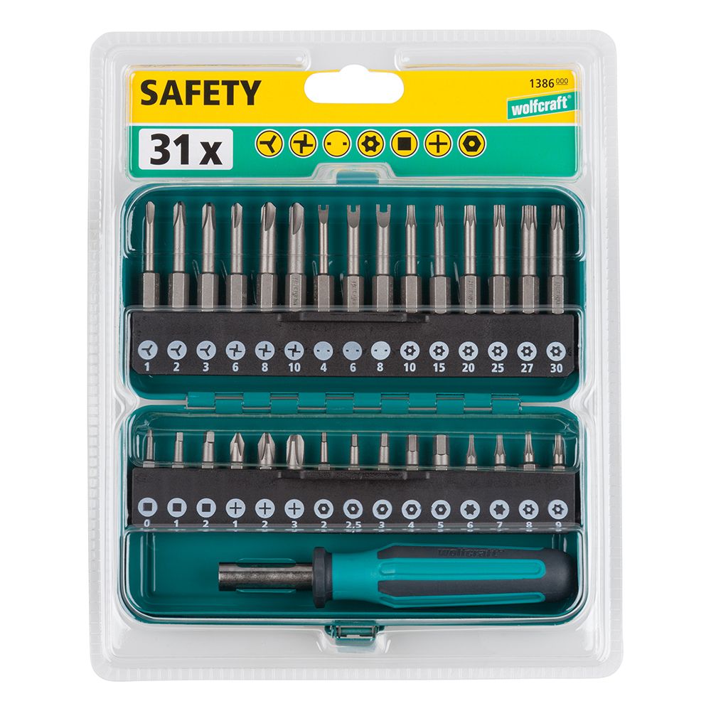 Wolfcraft® kruviotsikute komplekt, 31-osaline