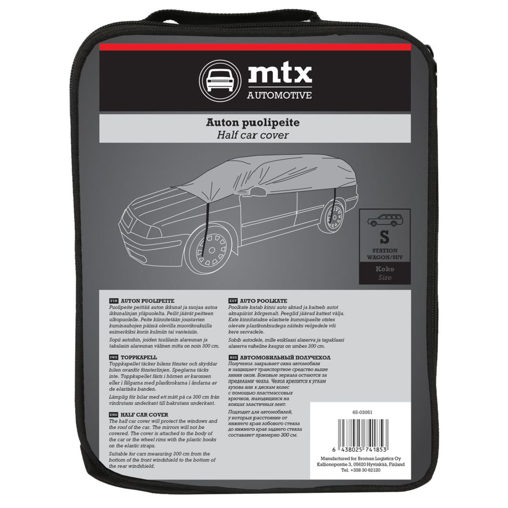 MTX Automotive auto poolkate, S, universaal / maastur