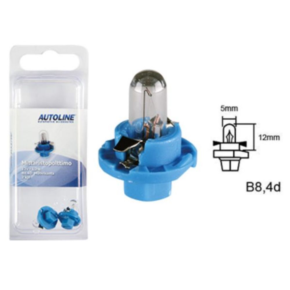 B8,4d VDO autopirnid, 2 tk, 12 V/1,2 W