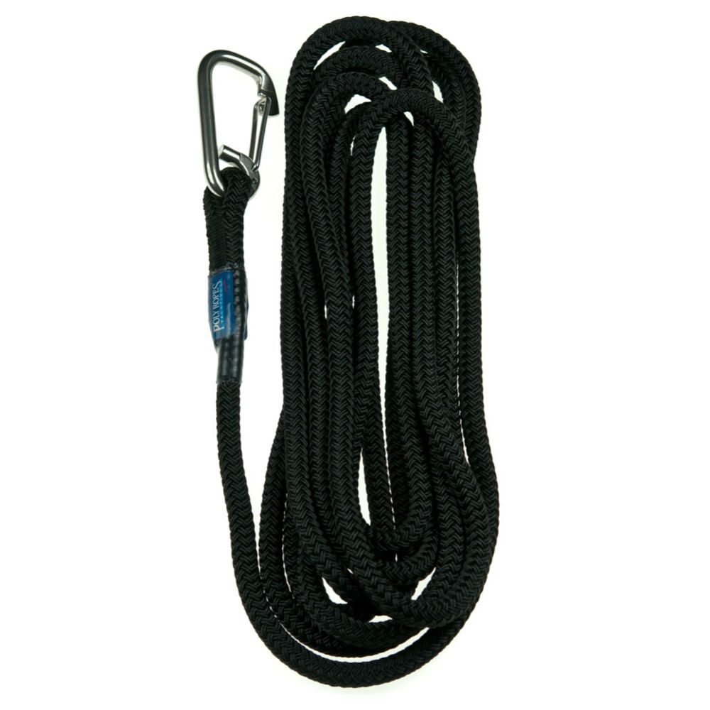 Poly Ropes Storm X kiinnitysköysi karbiinihaalla 12 mm, 6 m