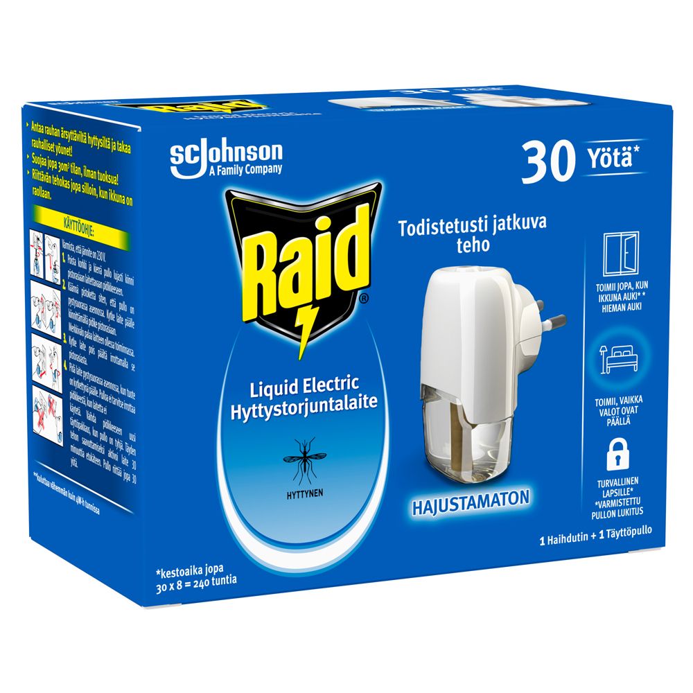Raid Liquid Electric Killer hyttyskarkotin