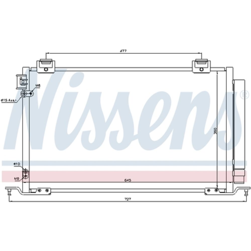 Ilmastointilaitteen lauhdutin 30-00461