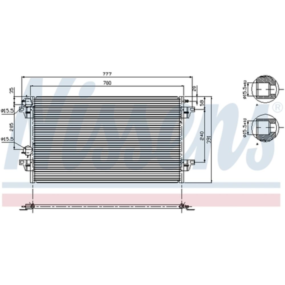 Ilmastointilaitteen lauhdutin 30-00541