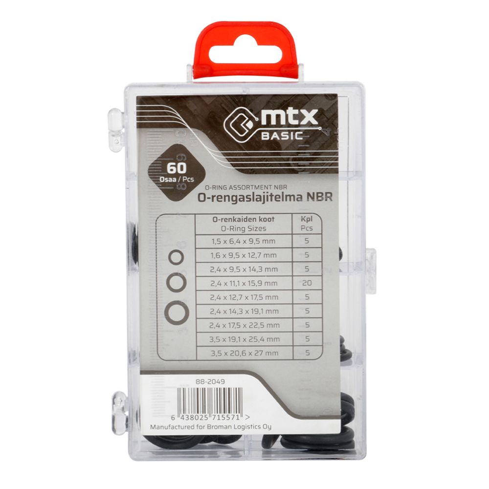 MTX Basic rõngastihendite komplekt 60 osa