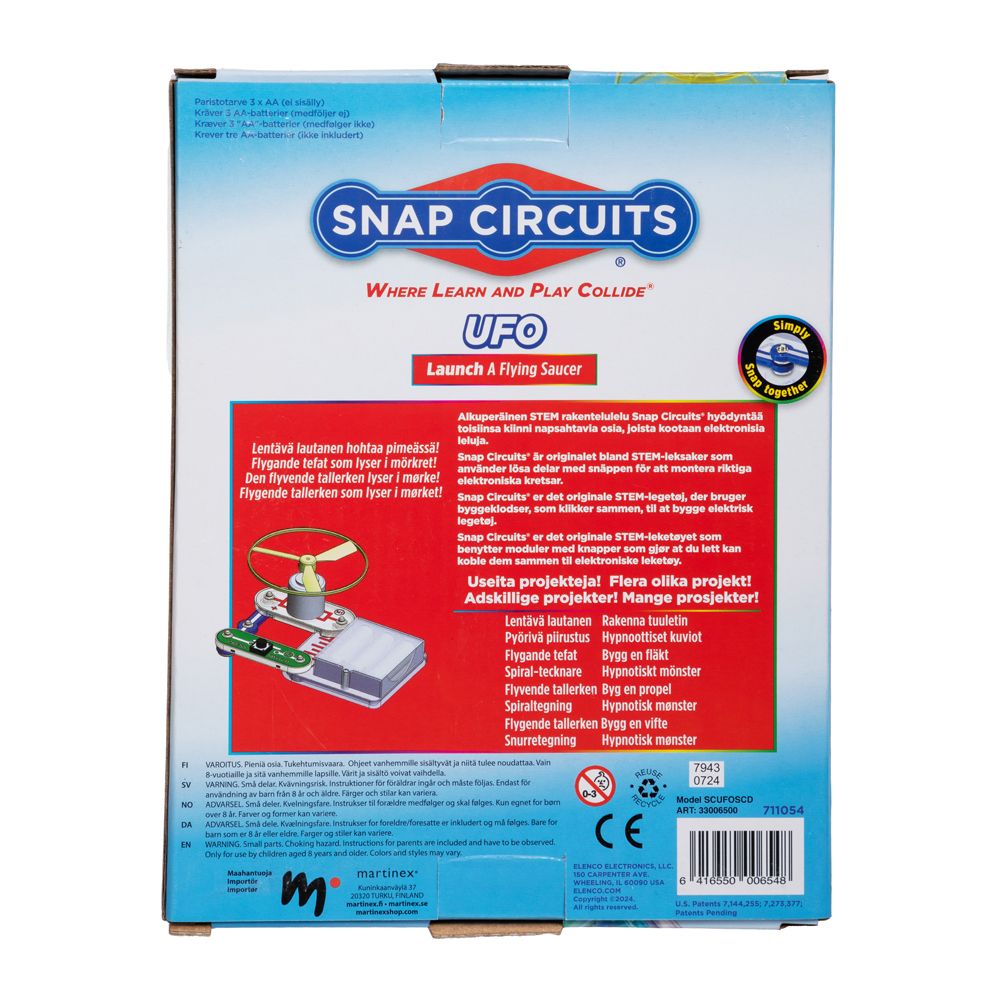 Snap Circuits Ufo toiminnallinen lelu