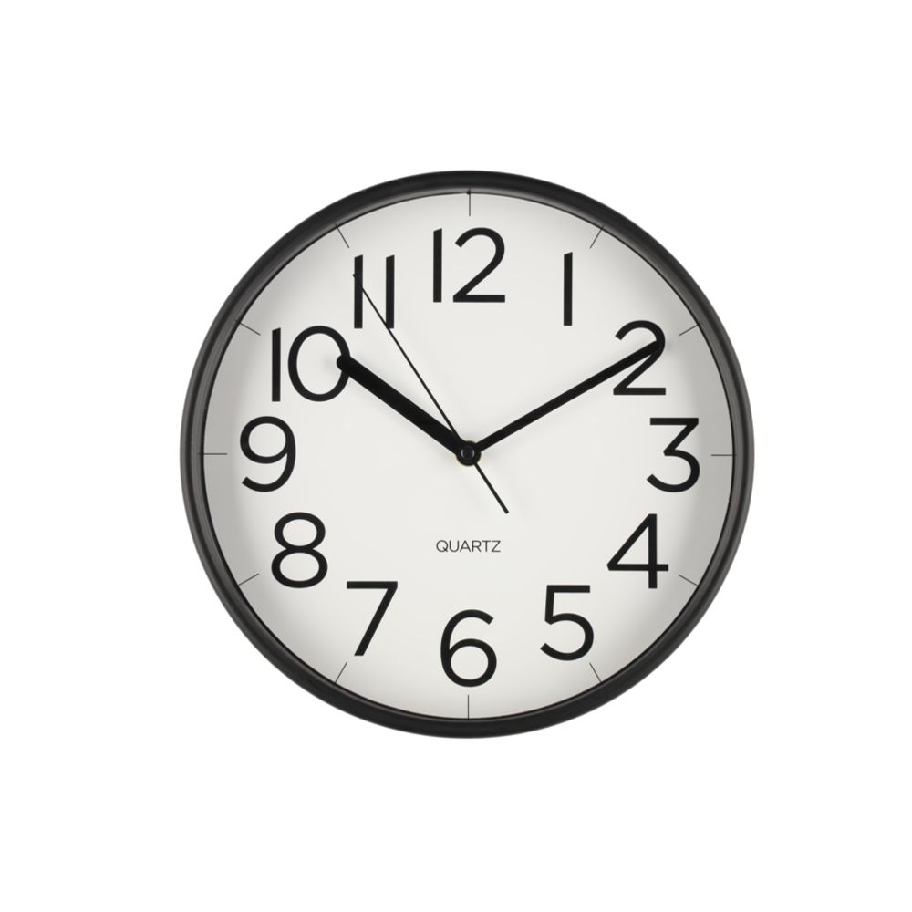 4Living Tiempo seinakell, must, 30 cm