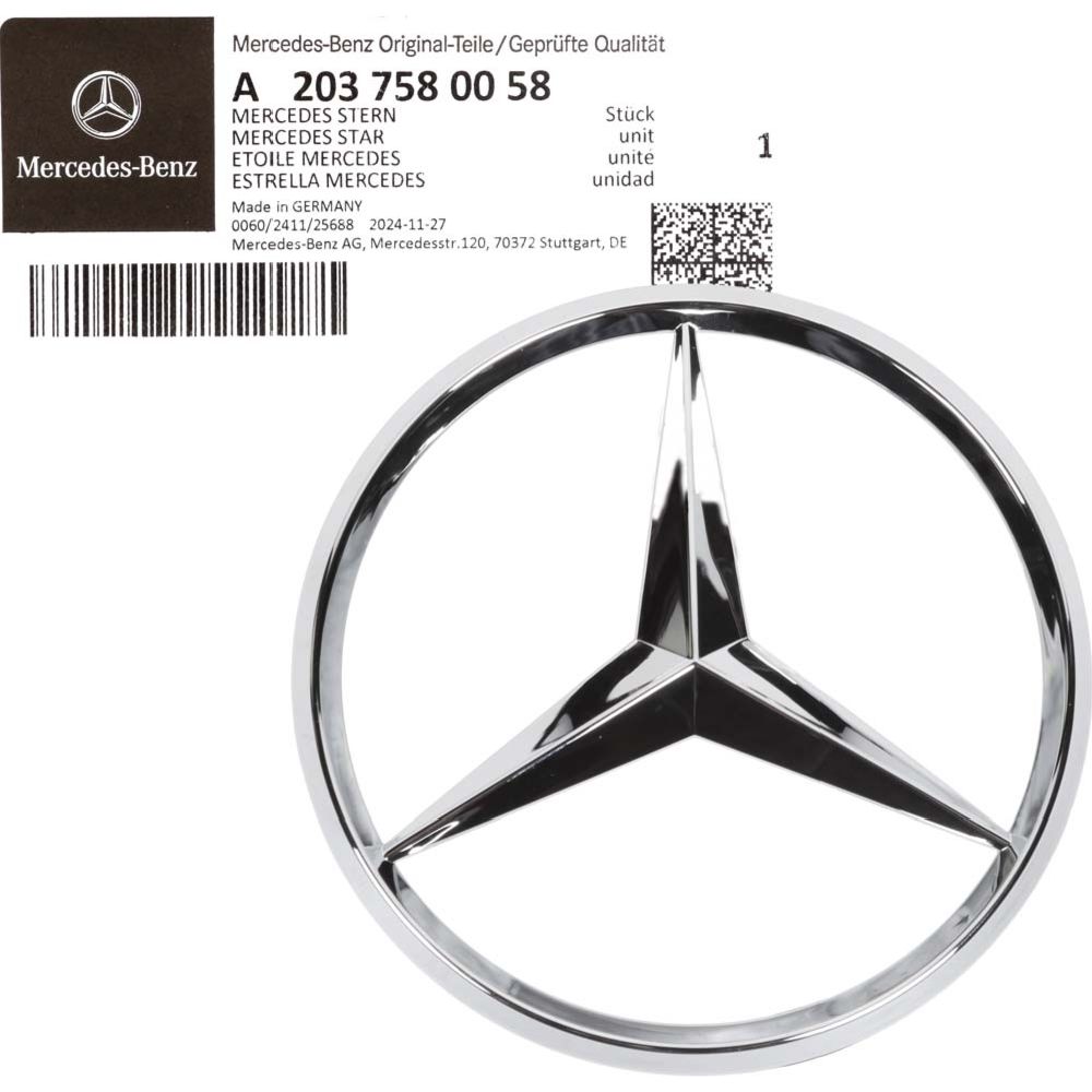 Takaluukun merkki Mercedes-Benz W176/204/205/212/213 alkuperäinen