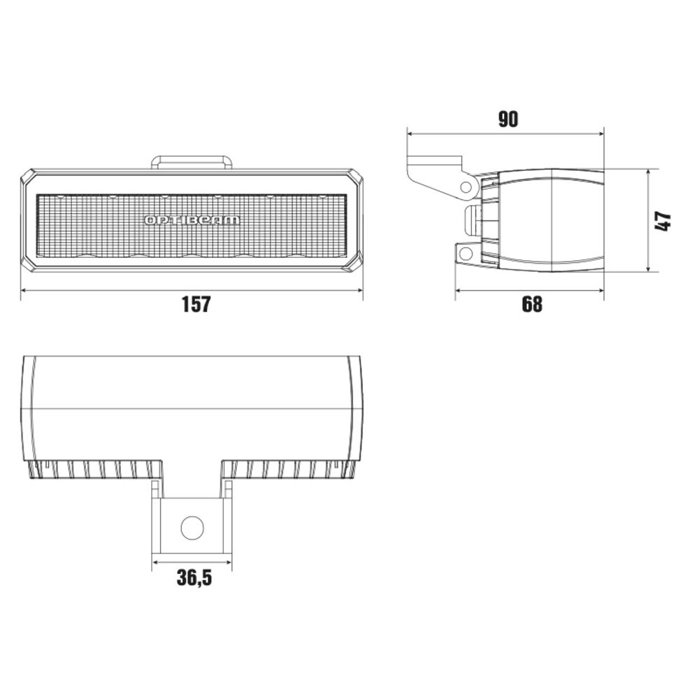 Optibeam SlimX LED-arbetslampa