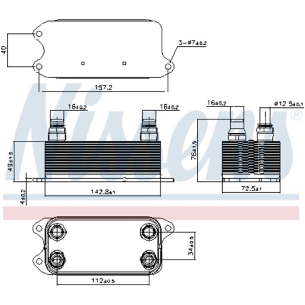 Oljekylare, automatisk transmission 30-04271