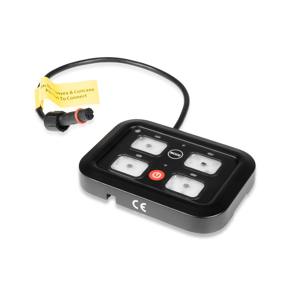 Purelux Multi-switch Dashboard Controller kytkinpaneeli 4 painiketta