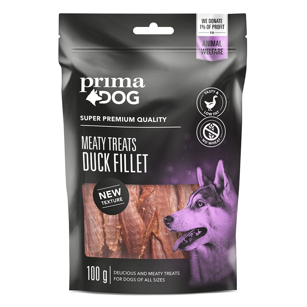 PrimaDog Meaty Treats ankfilé 100 g
