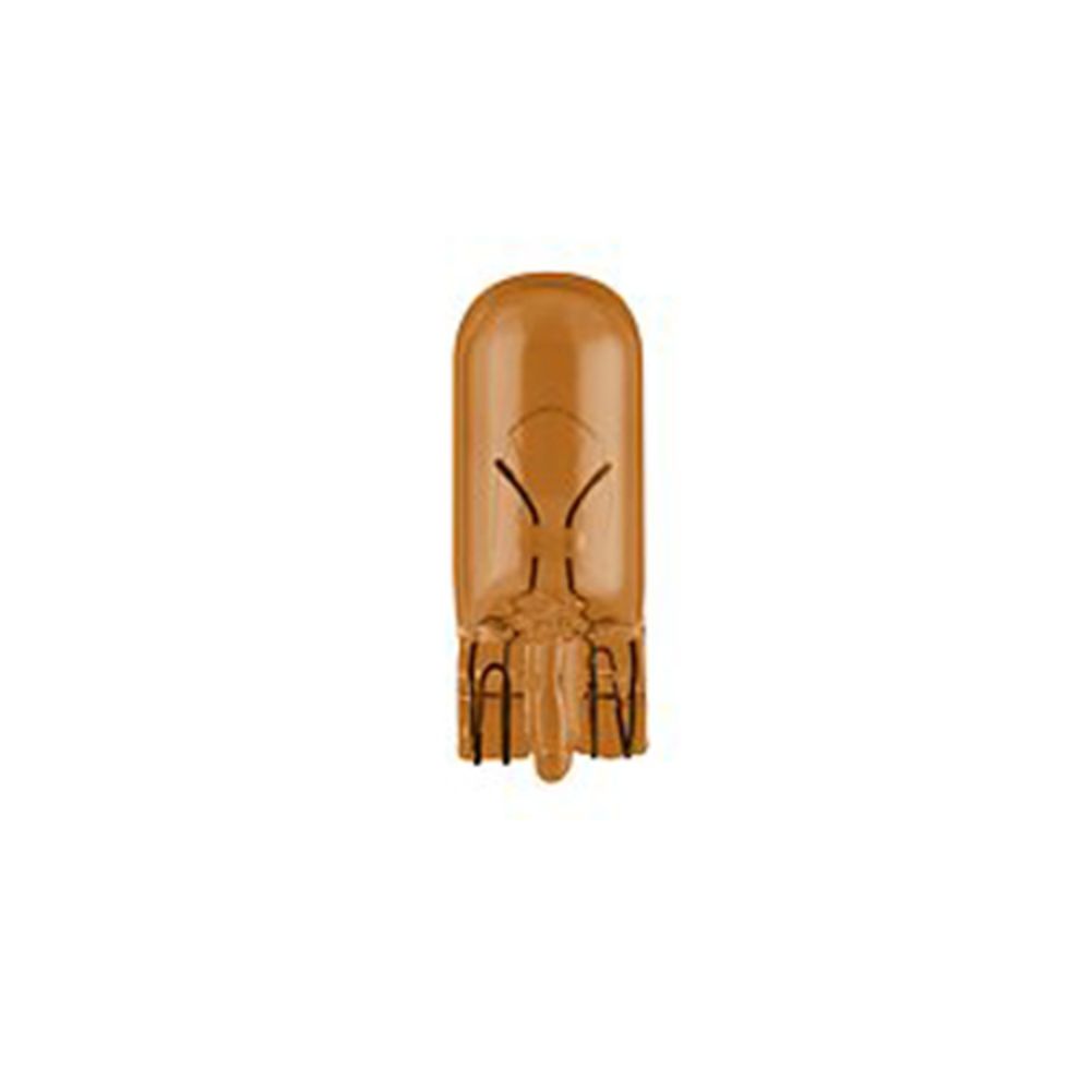 Philips klaassokliga pirnid, 2 tk, 12V 5W WY5W (T10) oranž