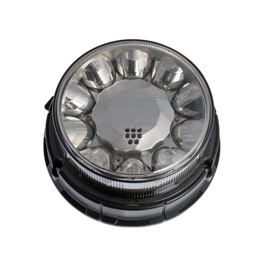 Optibeam Dark Phantom LED-blixtljusramp ø165 mm magnetfäste