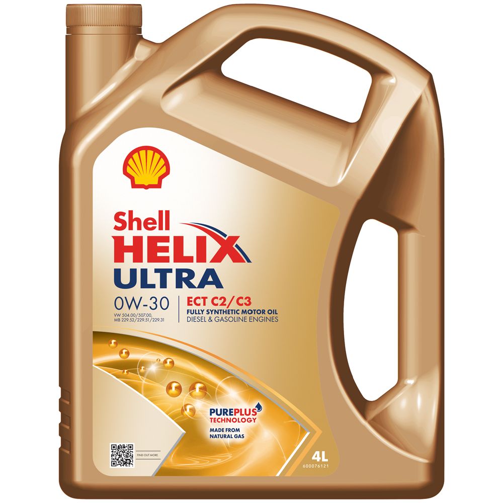 Shell Helix Ultra ECT 0W-30 C2/C3 VAG motorolja 4 L