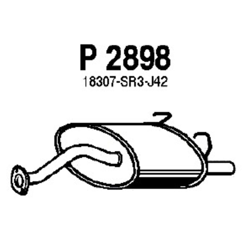 Takaäänenvaimentaja 14-2784