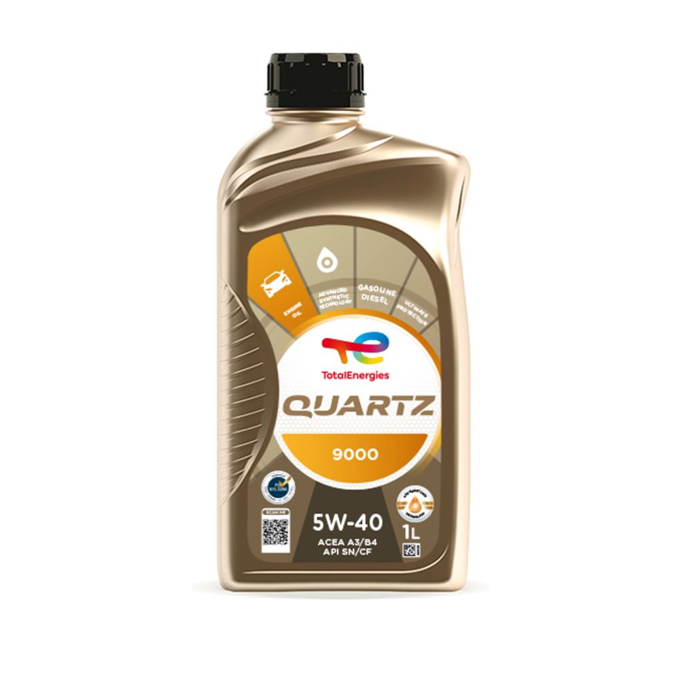 Total Quartz 9000 5W-40 1 l moottoriöljy