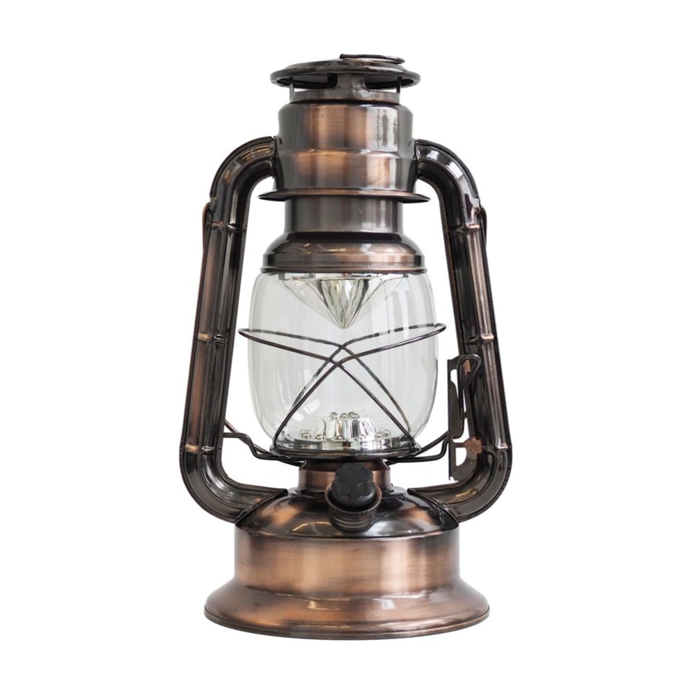Lumo LED-stormlykta 24 cm koppar