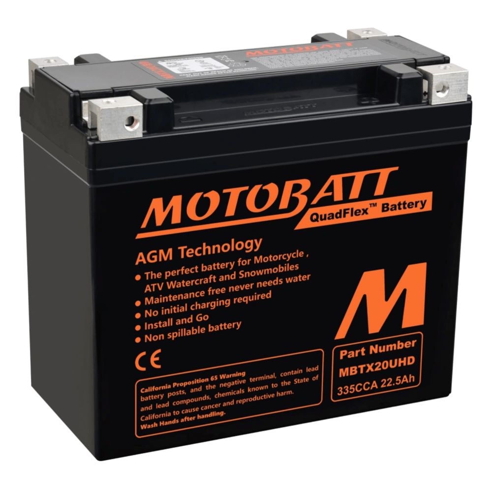 Motobatt AGM-batteri 12 V 21 Ah MBTX20UHD