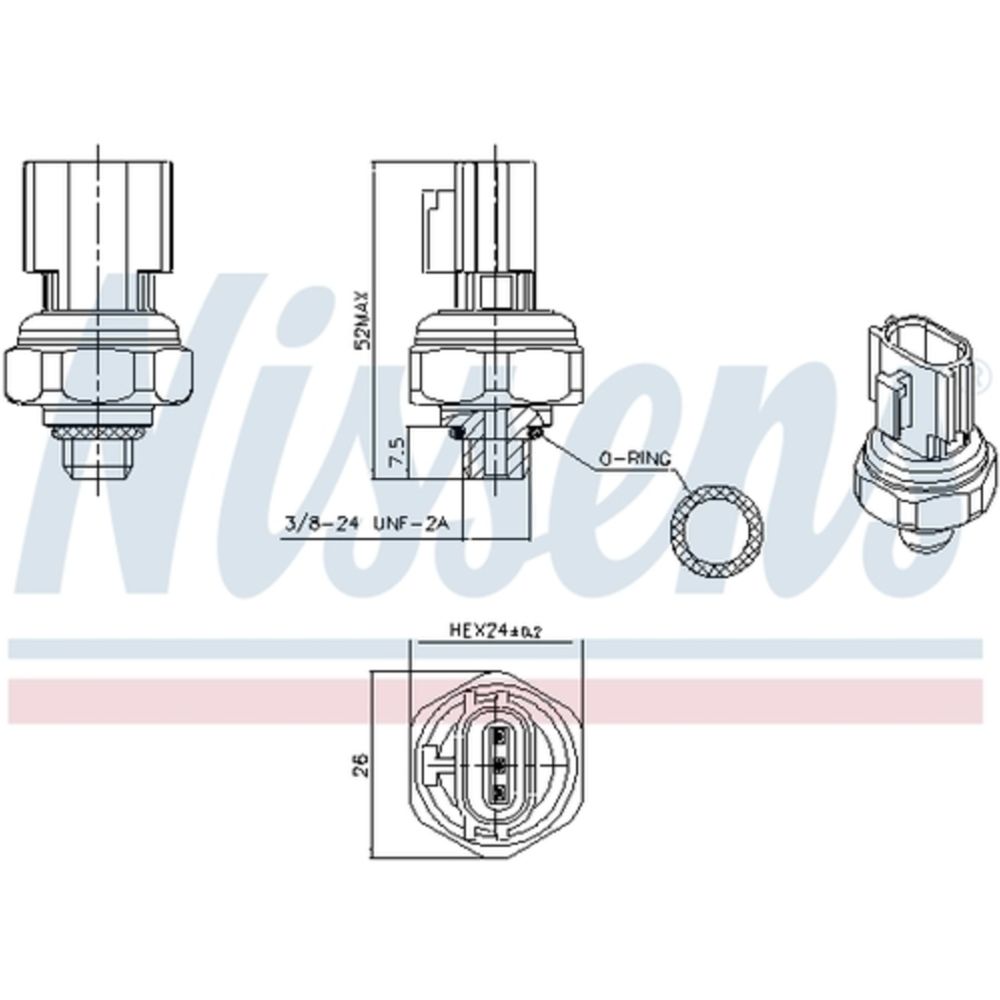 Ilmastointilaitteen painekatkaisin 30-05499