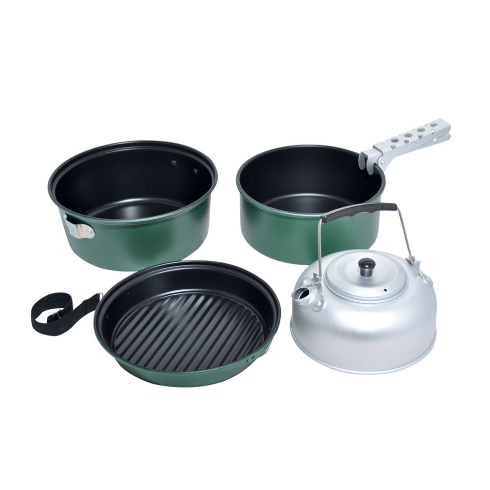 Woodlander 6-osaline nonstick matkanõude komplekt