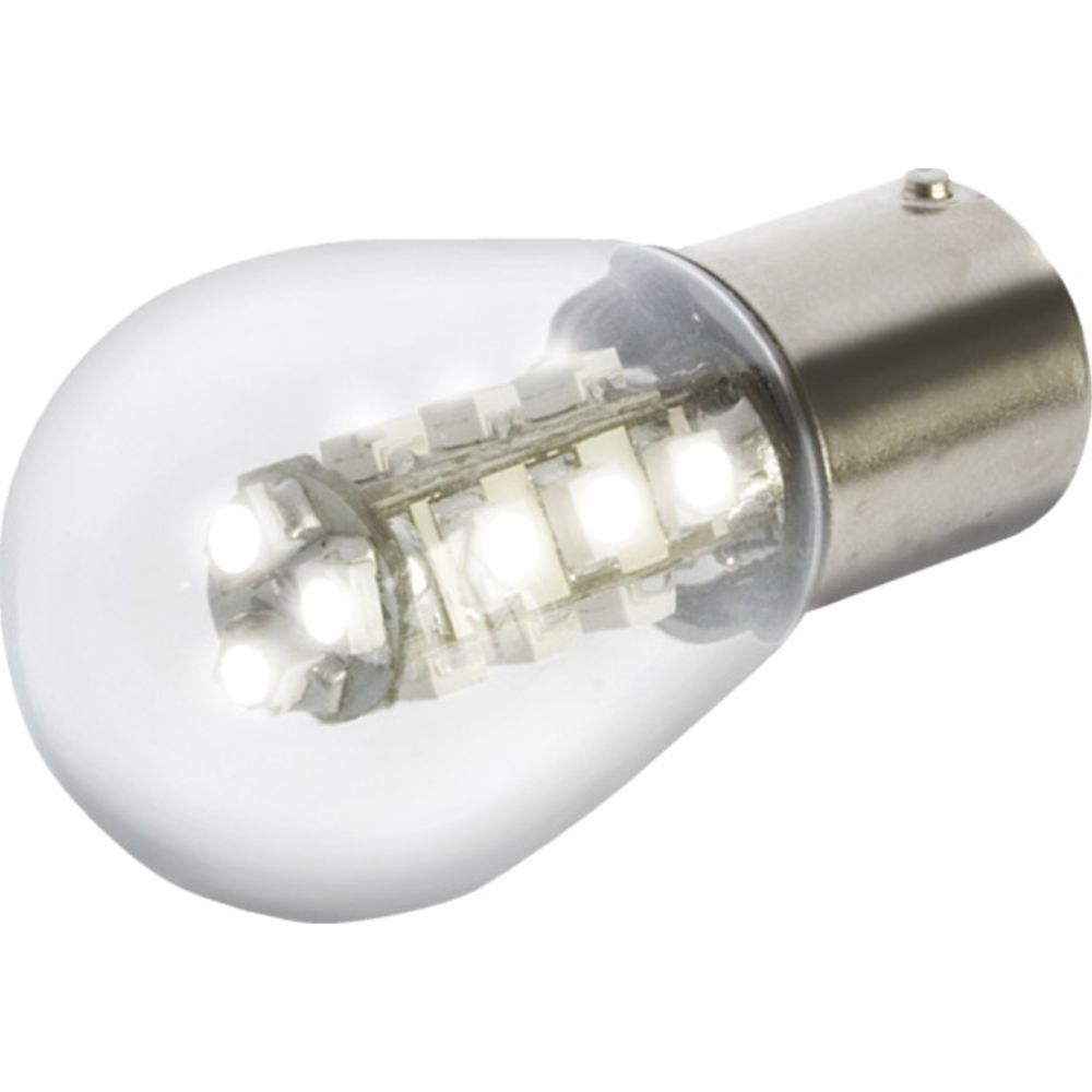 Båtsystem LED-pirn, BA15D, 8—30 V, 0,7 W, 3200 K